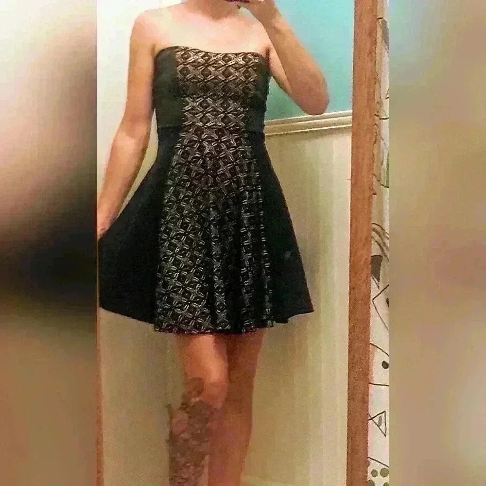 Wild Daisy Strapless Dress